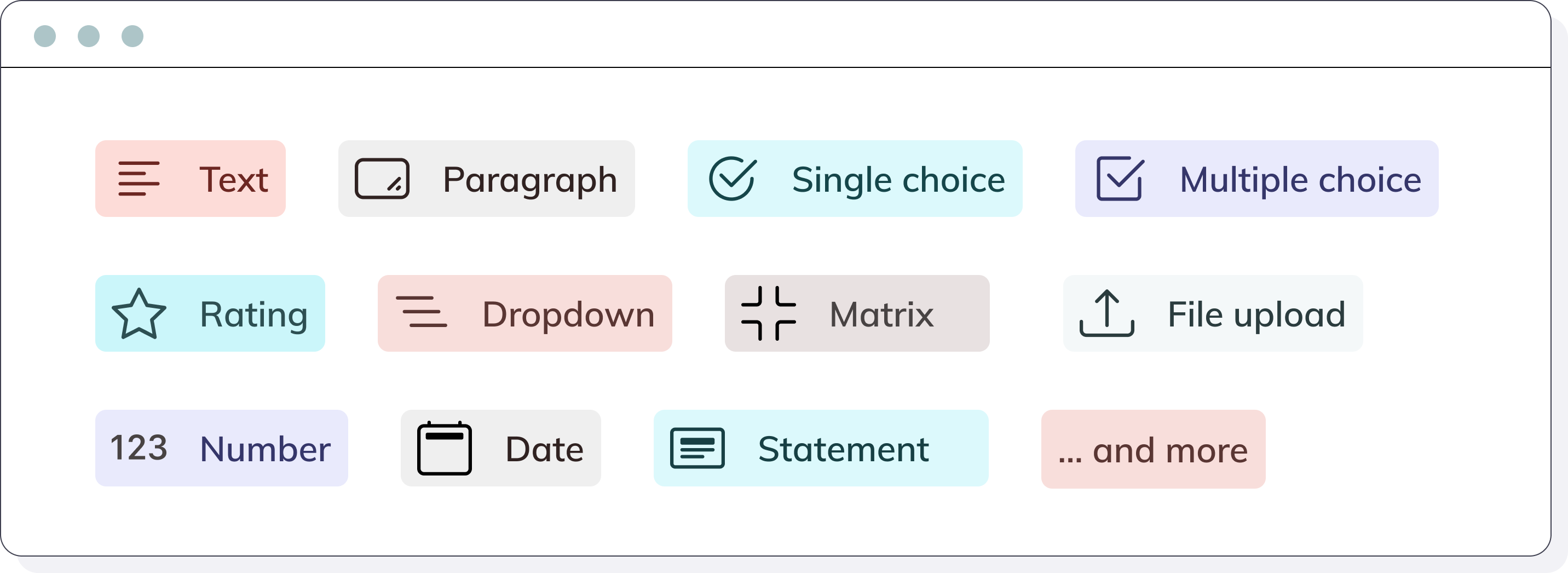 Online survey question types