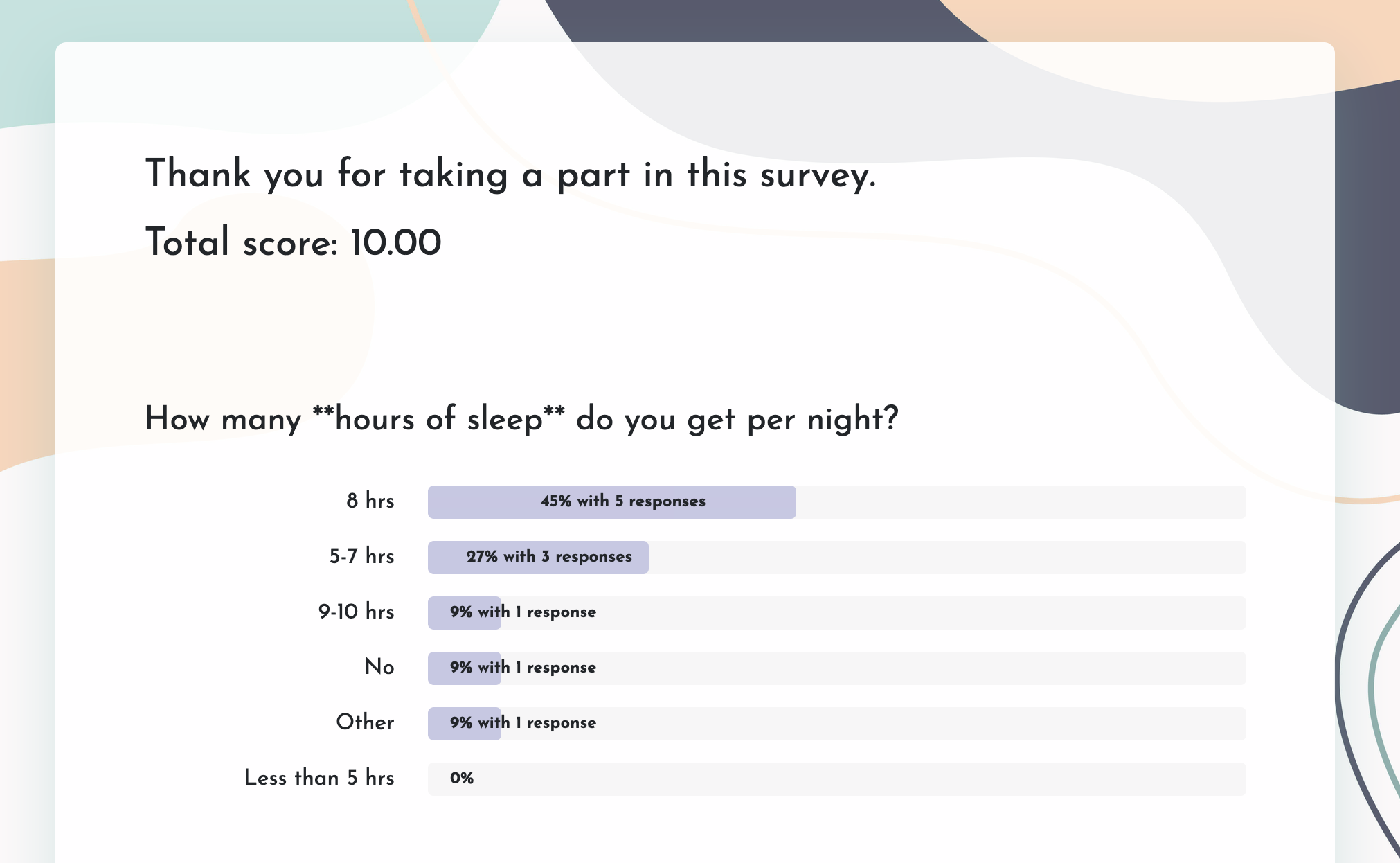 Example image for ranking survey questions