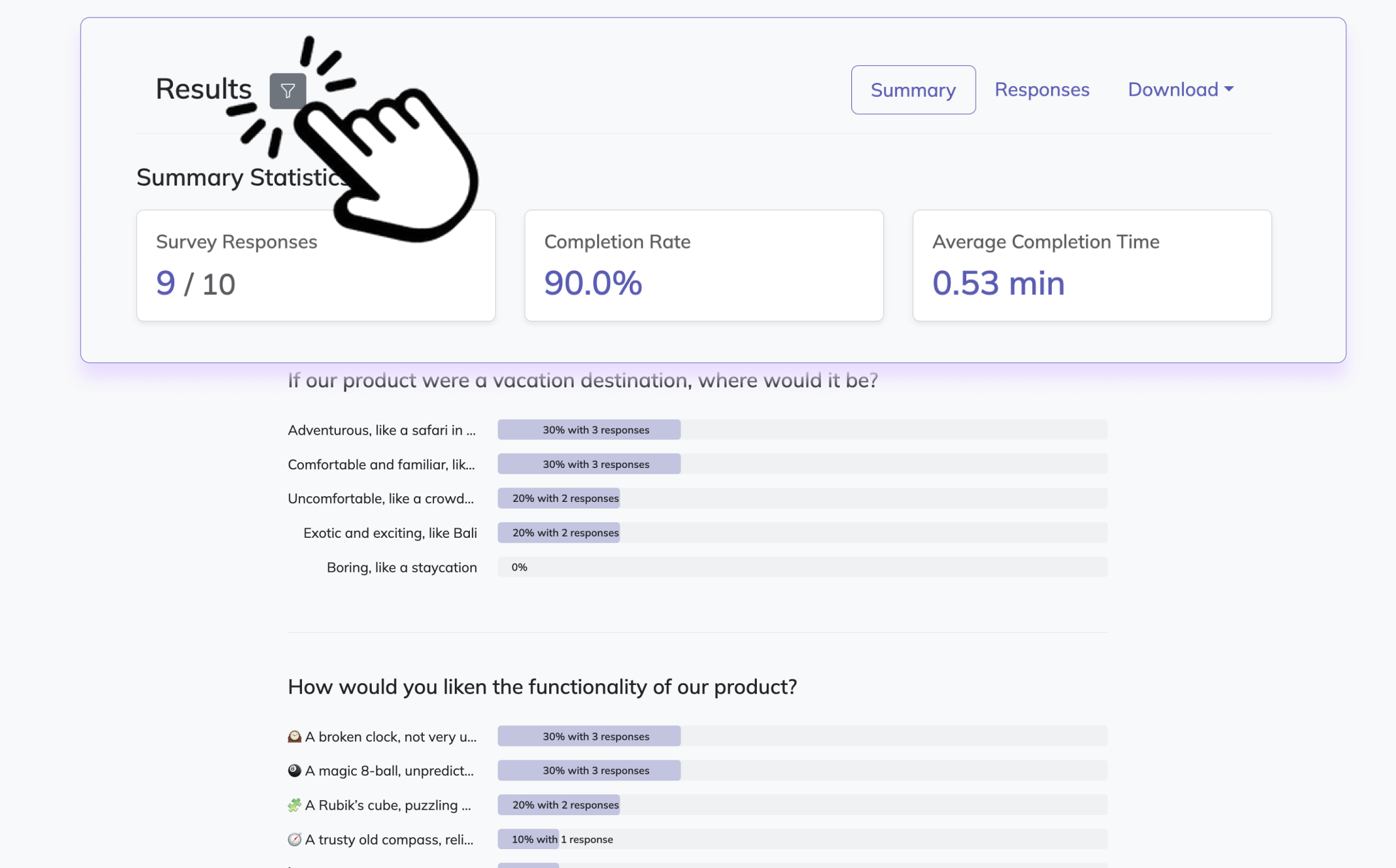 Survey maker results