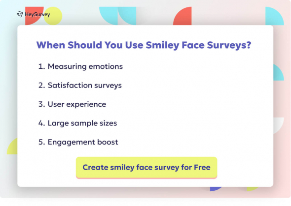 smiley face surveys app builder